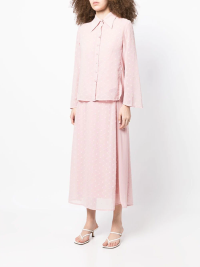 Shop Baruni Sylvie Midi Skirt Set In Rosa