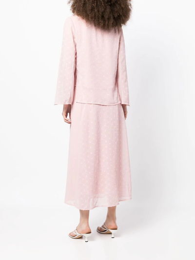 Shop Baruni Sylvie Midi Skirt Set In Rosa
