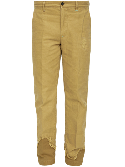 Shop Incotex Red X Facetasm Camel Cotton Trousers