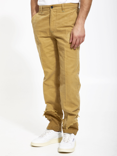 Shop Incotex Red X Facetasm Camel Cotton Trousers