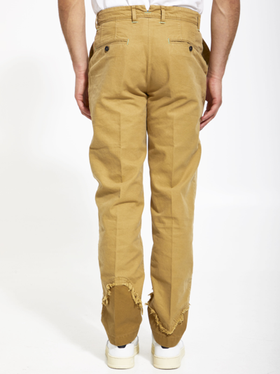 Shop Incotex Red X Facetasm Camel Cotton Trousers