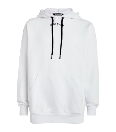 Shop Palm Angels Classic Logo Hoodie In White