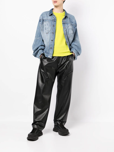 Natasha Zinko Washed Denim Jacket In Blue
