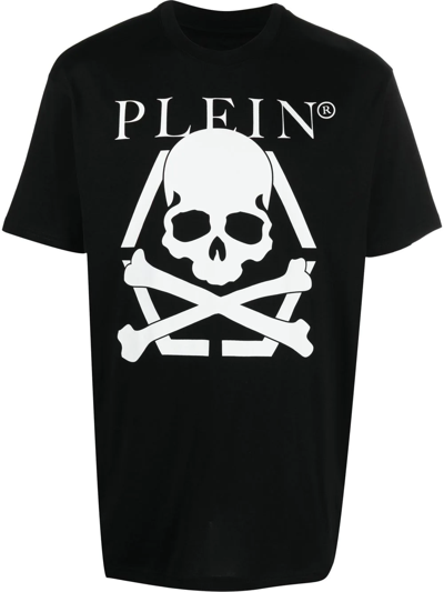 Shop Philipp Plein Skull-print Short-sleeved T-shirt In Black