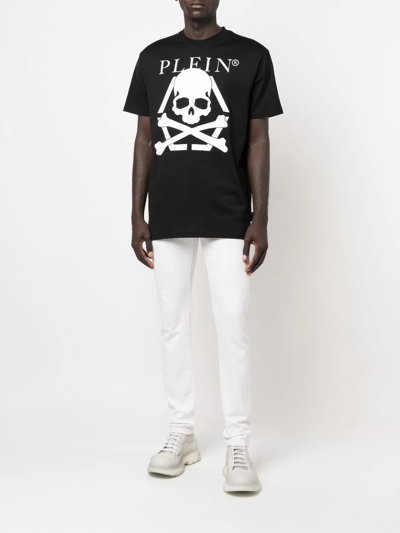 Philipp Plein Skull-print Short-sleeved T-shirt In Black
