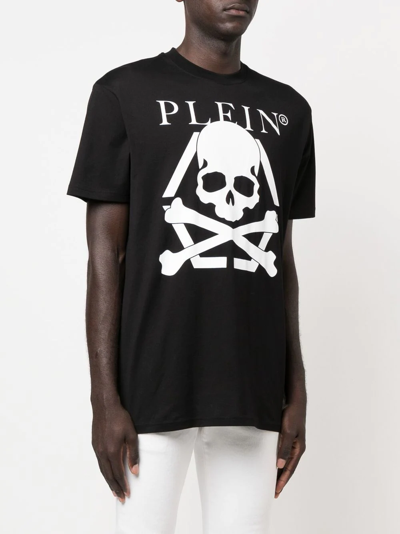 Shop Philipp Plein Skull-print Short-sleeved T-shirt In Black