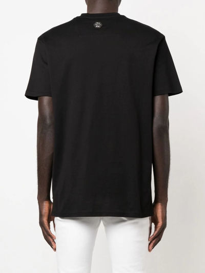 Philipp Plein Skull-print Short-sleeved T-shirt In Black