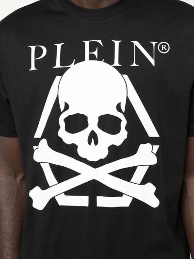 Philipp Plein Skull-print Short-sleeved T-shirt In Black