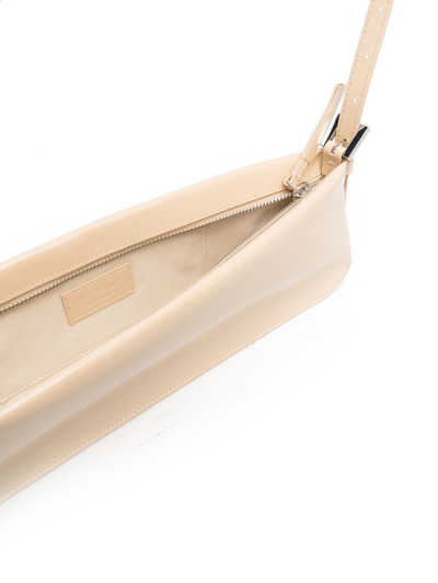 By Far Leather Shoulder Bag In Neutrals