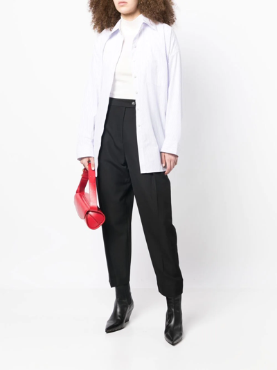 3.1 Phillip Lim High-waisted Tapered Trousers In Schwarz