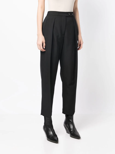 3.1 Phillip Lim High-waisted Tapered Trousers In Schwarz