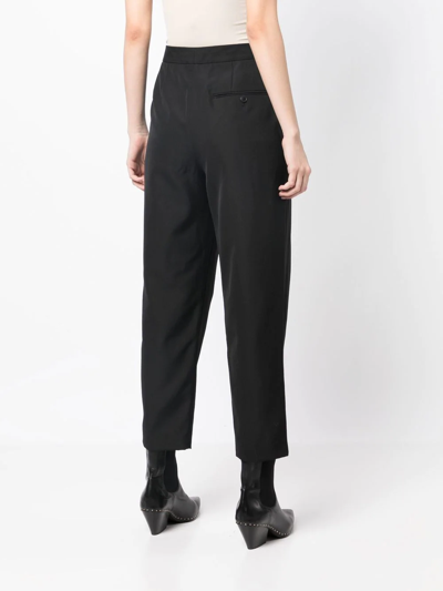 3.1 Phillip Lim High-waisted Tapered Trousers In Schwarz