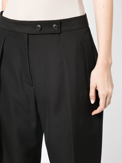 3.1 Phillip Lim High-waisted Tapered Trousers In Schwarz