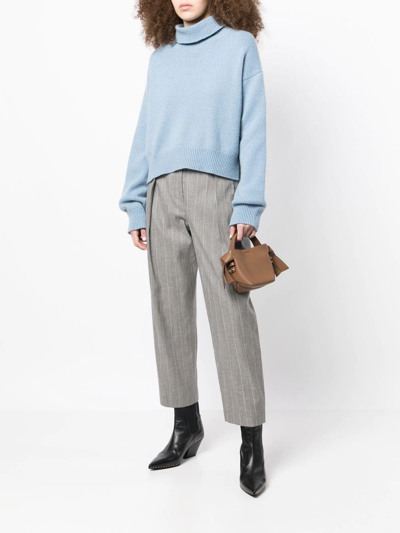 Shop 3.1 Phillip Lim / フィリップ リム High-waisted Tapered Trousers In Grau