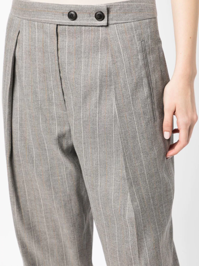 Shop 3.1 Phillip Lim / フィリップ リム High-waisted Tapered Trousers In Grau