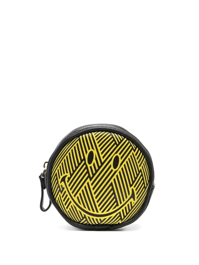 Shop Seletti Pattern-print Smiley Purse In Black