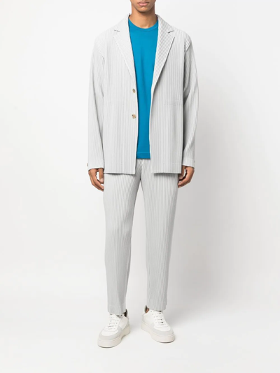 Comme Des Garçons Shirt Crew-neck Cotton Sweatshirt In Blue
