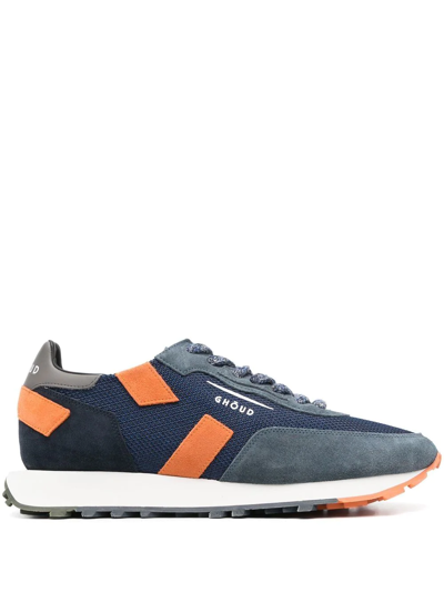 Shop Ghoud Colour-block Low-top Trainers In Blau