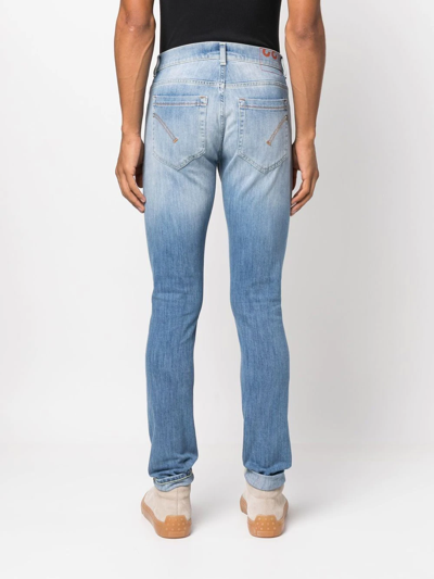 Shop Dondup High-rise Straight-leg Jeans In Blau