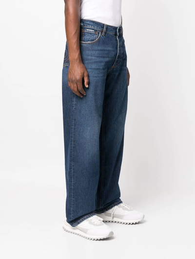 Shop Eytys Oversize Straight-leg Jeans In Blau
