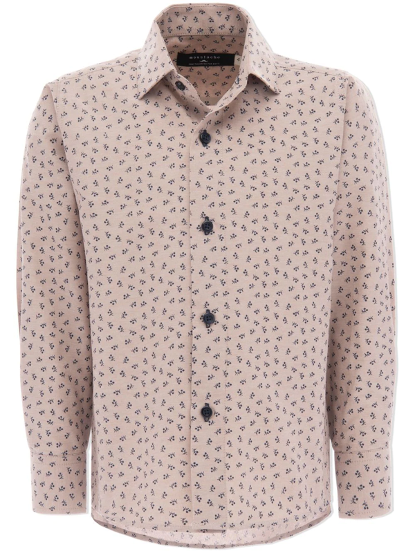 Moustache dandelion-print dress shirt - Neutrals