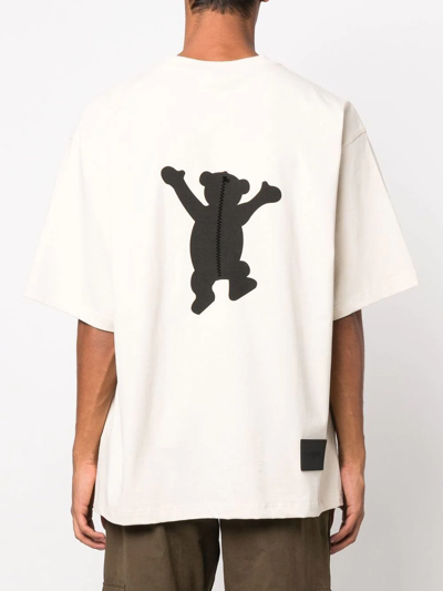 Shop We11 Done Teddy Bear-print T-shirt In Nude