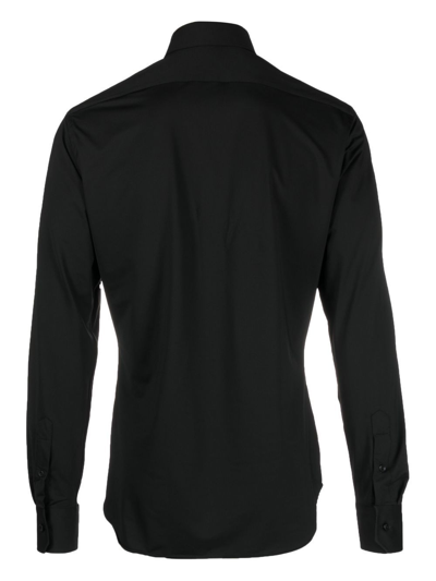Xacus Button-down Fastening Shirt In Schwarz