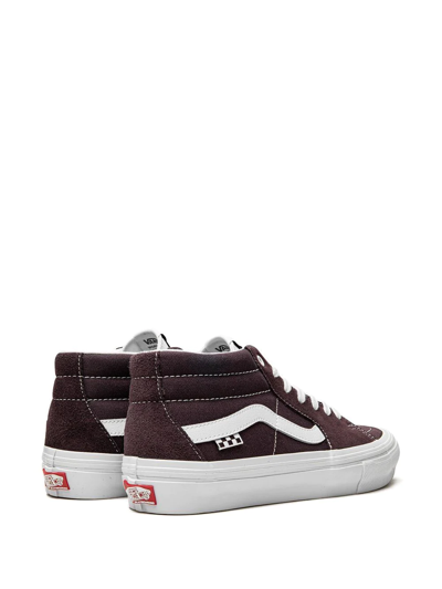 Shop Vans Skate Grosso Mid "wrapped Wine" Sneakers In Red