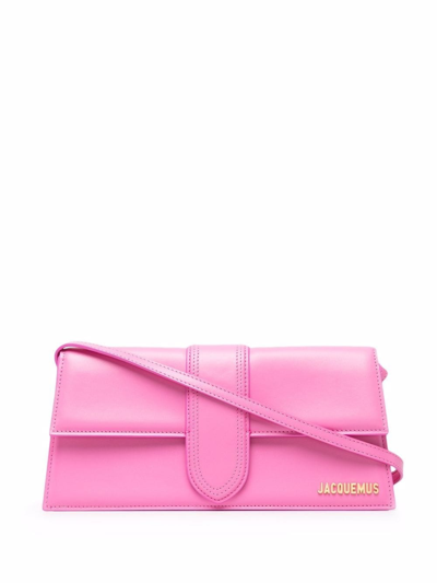 Shop Jacquemus Le Bambino Long Bag In Rosa