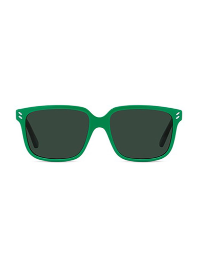 Shop Stella Mccartney Eyewear Square Frame Sunglasses In Green