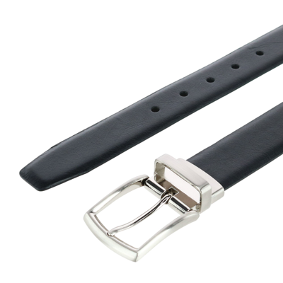 Shop Trafalgar Filippo 35mm Reversible Italian Pebble Leather Belt In Multi