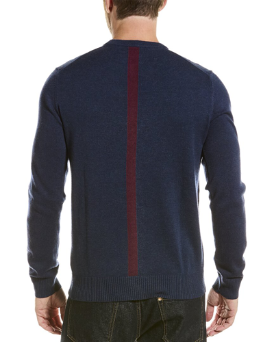 Shop Splendid Mills Supply By  Wool-blend Crewneck Sweater In Blue