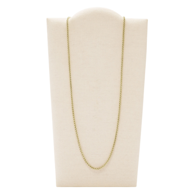 Shop Fossil Men's Gold-tone Stainless Steel Chain Necklace