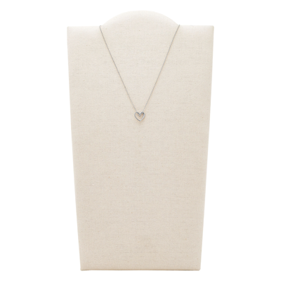 Fossil Women's Stainless Steel Pendant Necklace In Silver