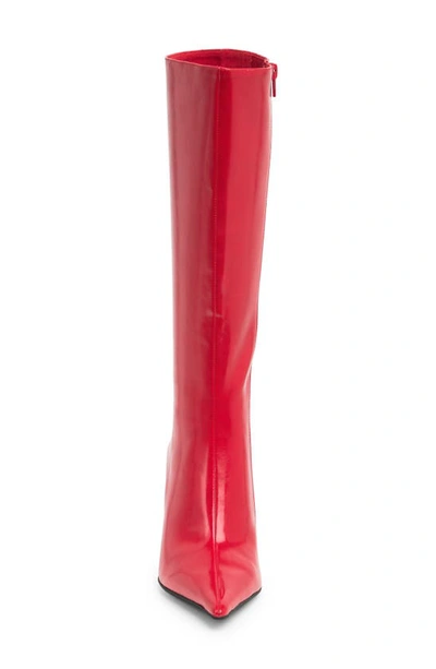 Shop Jeffrey Campbell Darlings Knee High Boot In Red