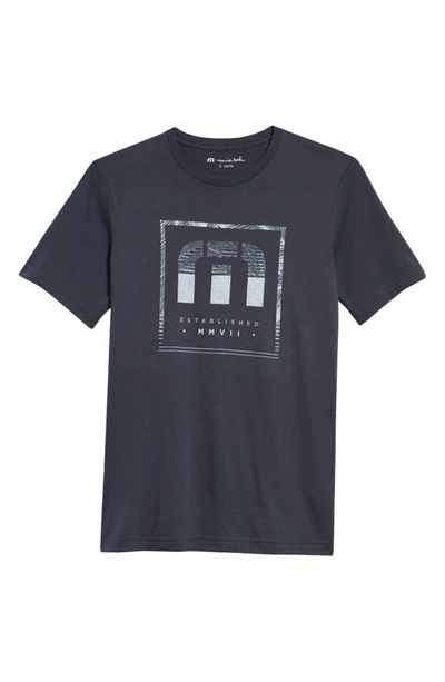 Travismathew Bearly There Graphic Tee In Blue Nights