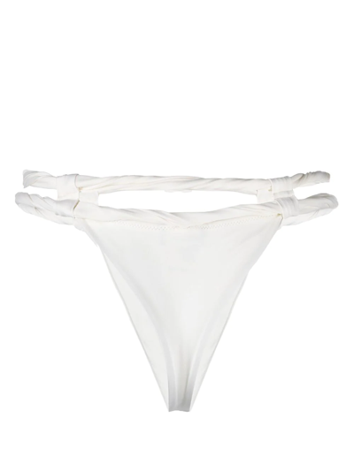 Shop Jacquemus Le Bas De Maillot Sofio Bikini Briefs In Nude