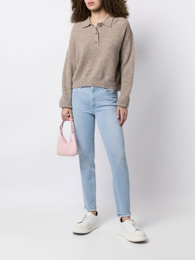 Paige Mid-rise Slim-fit Jeans In Blue