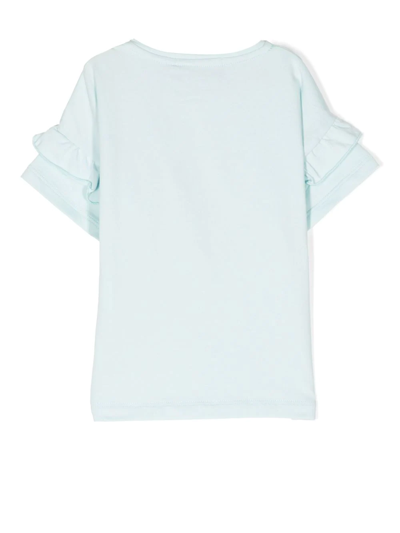 Aigner Cat-print T-shirt In Blue