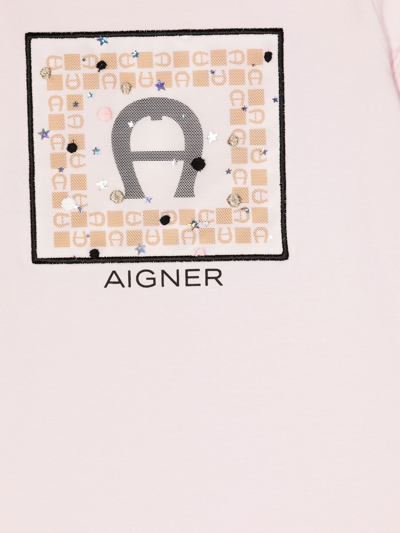 AIGNER LOGO-PRINT T-SHIRT 