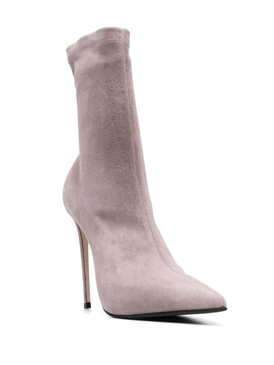 Shop Le Silla Eva Suede 120mm Boots In Rosa