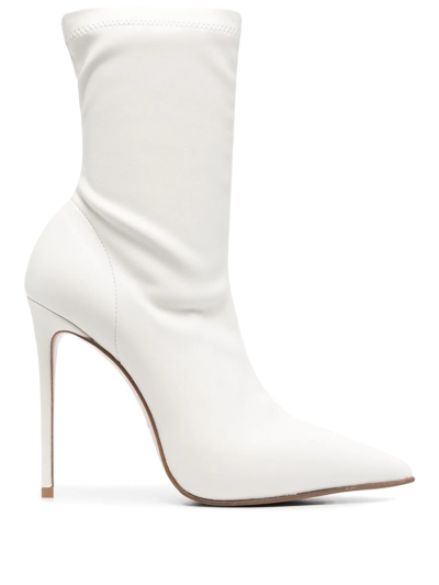 Shop Le Silla Eva 120mm Ankle Boots In Weiss