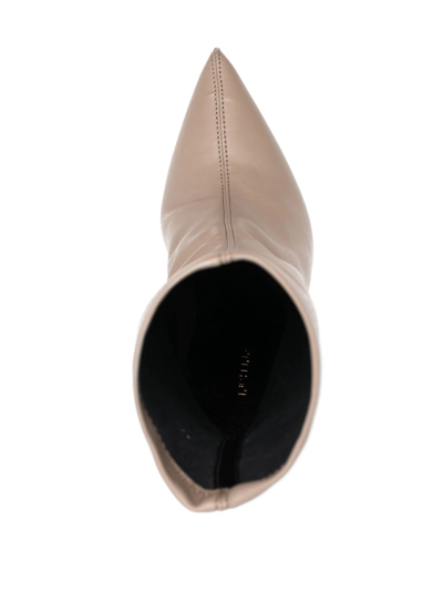 Le Silla Eva 120mm Ankle Boots In Braun