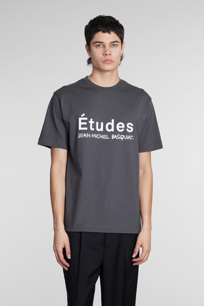 Shop Etudes Studio T-shirt In Grey Cotton