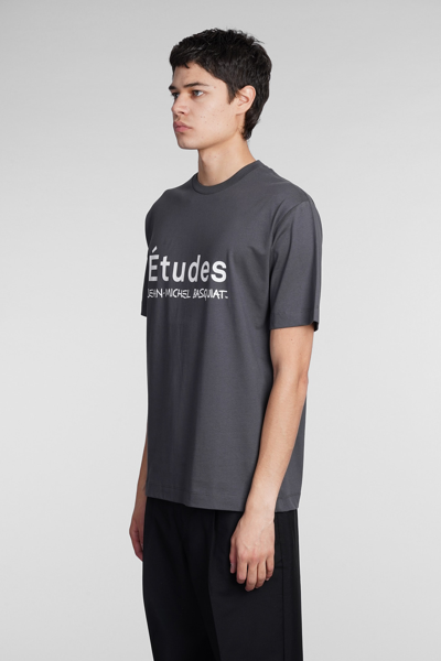 Shop Etudes Studio T-shirt In Grey Cotton