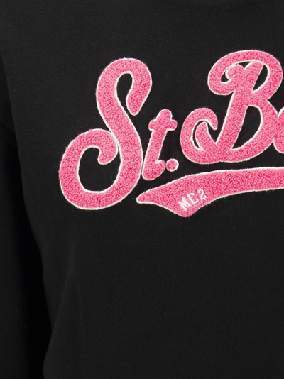 Shop Mc2 Saint Barth Crew-neck Sweatshirt With Embroidery In Black