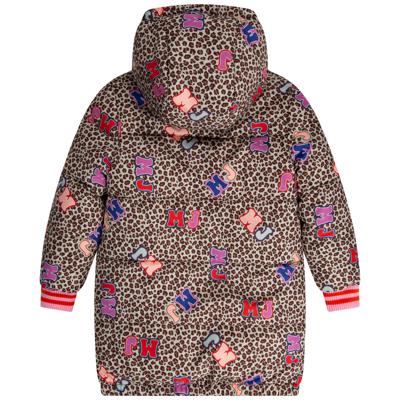 Shop Marc Jacobs Down Jacket With Print In Begie