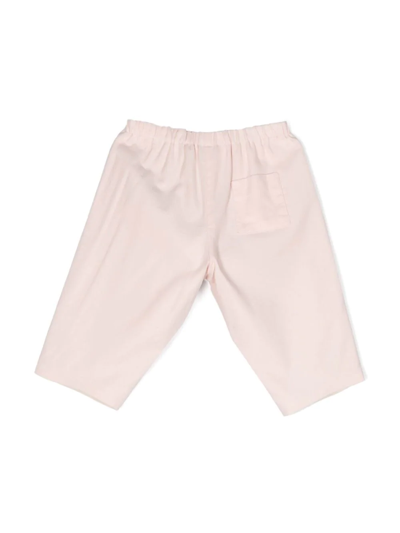 Shop Bonpoint Corduroy Tapered-leg Trousers In Pink
