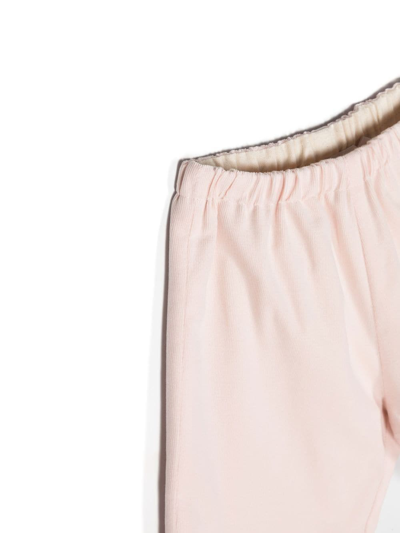 Shop Bonpoint Corduroy Tapered-leg Trousers In Pink