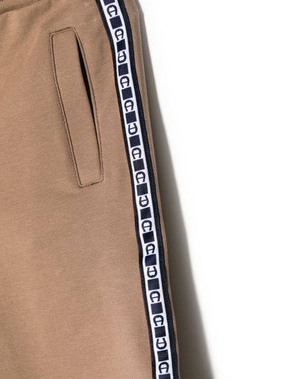 Aigner Cotton Bermuda Shorts In Brown